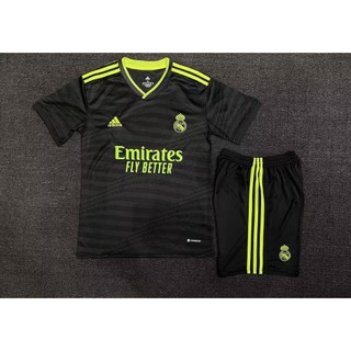 Bộ đá banh Real Madrid đen 2022 hàng thái