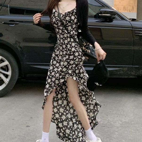 Đầm Dáng Chữ A Họa Tiết Hoa Phong Cách Retro Thời Trang Mùa Hè Hàng Mới Dành Cho Bạn Nữ