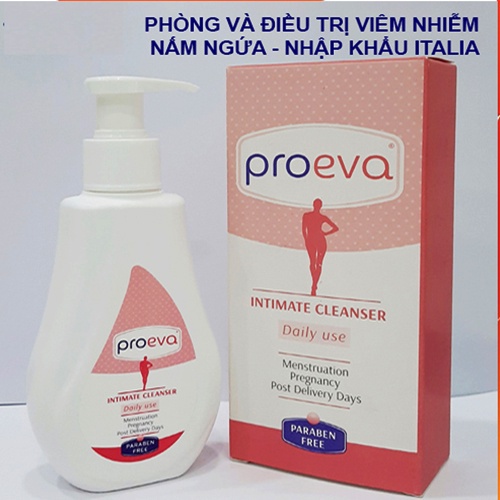 Dung dịch vệ sinh phụ nữ PROEVA INTIMATE CLEANSER dùng cho bà bầu và sau sinh nhập khẩu Italia size 125ml