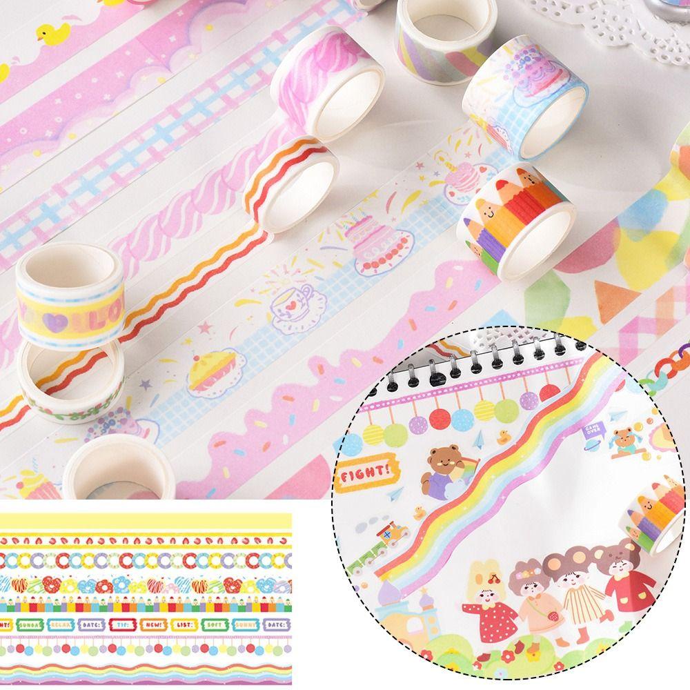 Bộ 20 Cuộn Băng Keo Washi 5 Phong Cách Vintage Trang Trí Sổ Tay DIY