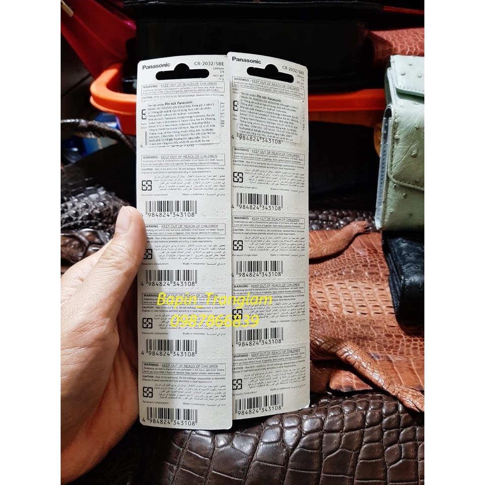25 viên Pin Panasonic Cr-2032 Lithium 3V hàng chính hãng