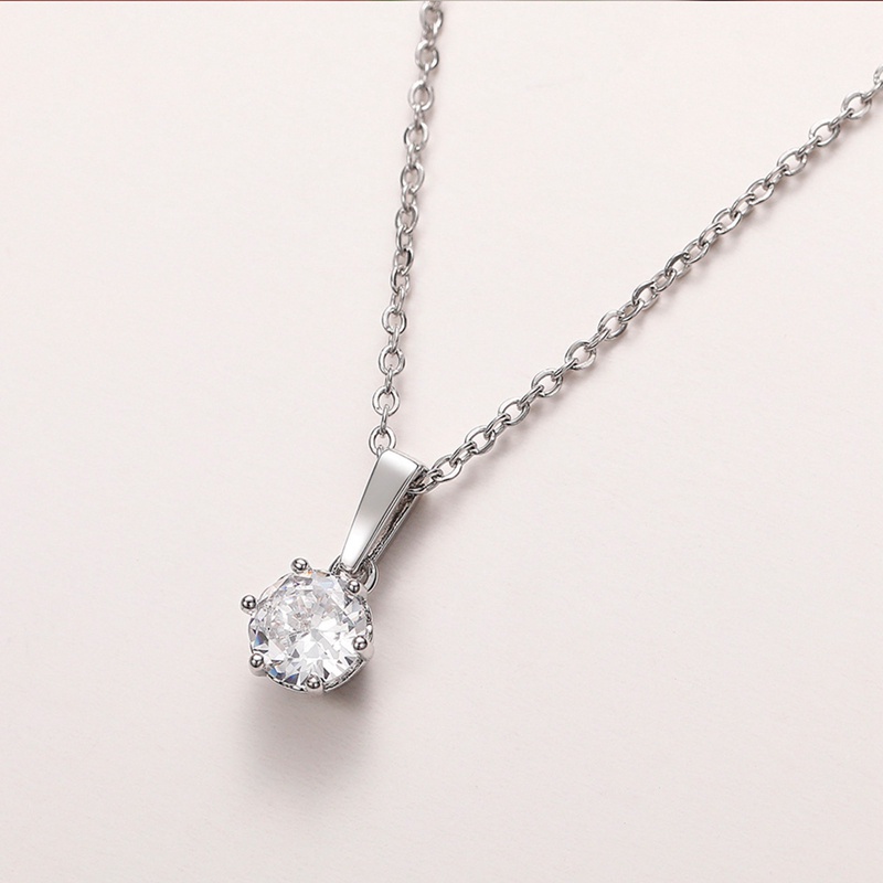 Vòng cổ 6 Móng Đính Đá Zircon Sang Trọng Cho Nữ