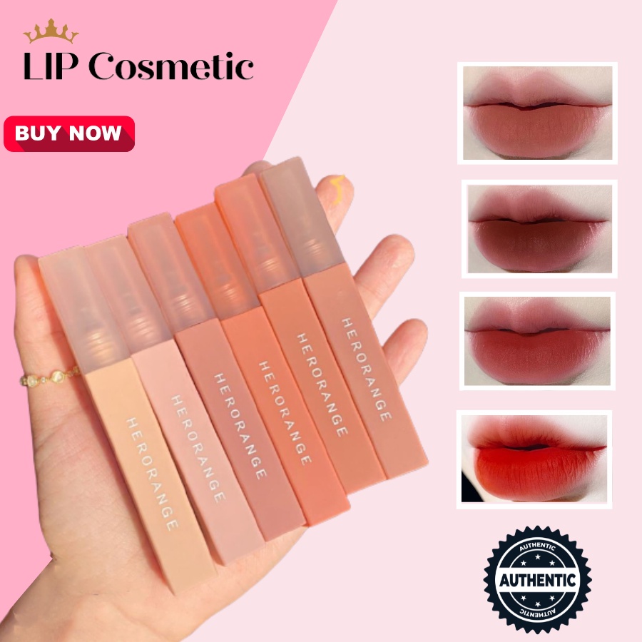 Son Herorange chất kem lì màu nhung mịn lâu trôi LIP Cosmetic