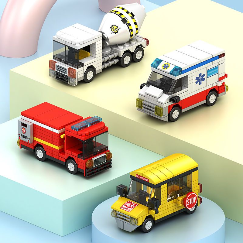 Đồ Chơi Lego Lắp Ráp Xe Cứu Hỏa / Xe Cứu Hỏa / Xe Cứu Hỏa Cỡ Nhỏ Dễ Thương Cho Bé
