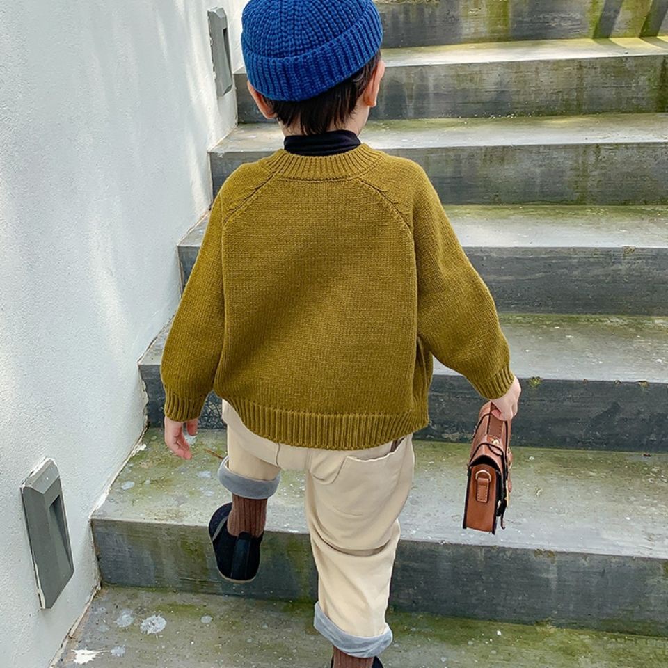 Áo Sweater Phong Cách Hàn Quốc Thời Trang Thu Đông Cho Bé Trai
