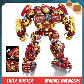 Đồ Chơi Lắp Ráp Mô Hình Hulk Buster Robot Ironman Marvel Avengers Model LY76026 Với 1450 Mảnh Ghép