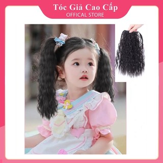 Tóc giả em bé cột xù mì 35cm