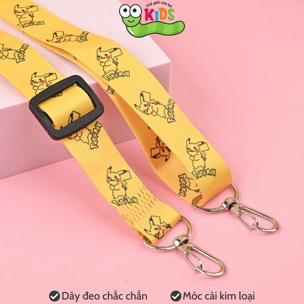 Túi POPIT Pikachu dễ thương đeo chéo cho bé chất liệu silicon bóp bong bóng giảm căng thẳng giải trí - TÚI PIKACHU