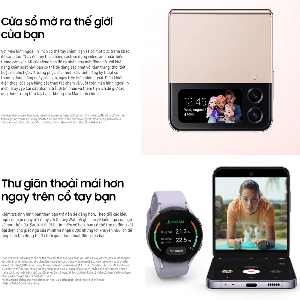 Điện thoại gập Samsung Galaxy ZFlip 4