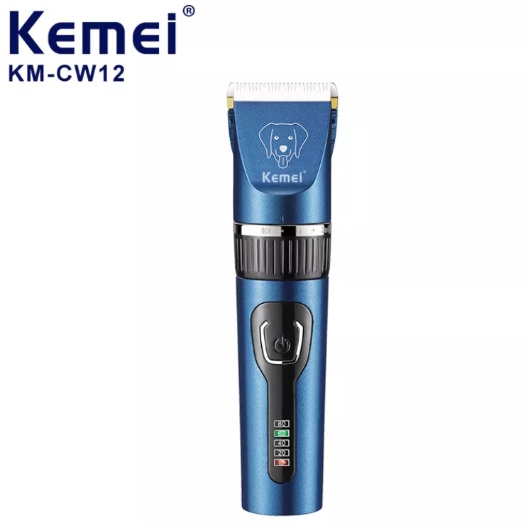Tông Đơ Điện Cắt Lông Chó Mèo Thú Cưng Có Cổng Sạc Usb Kemei KM CW12