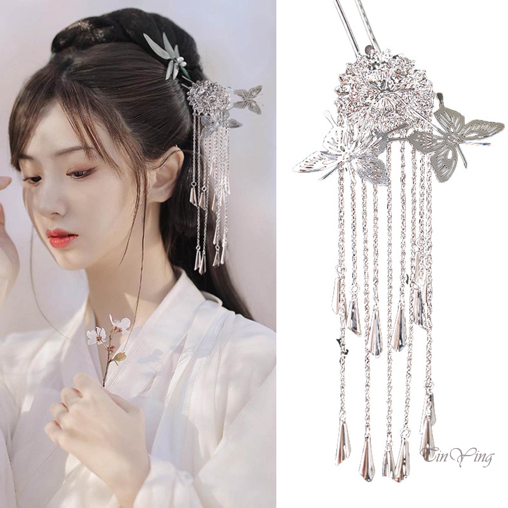 Hmong Trâm Cài Tóc Trung Hoa Hình Chữ U Bằng Kim Loại Bền Cho Sườn Xám / Quần Áo / Miao