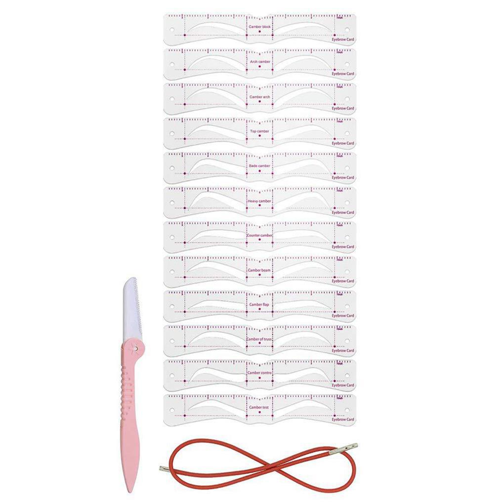 Bộ Khuôn Vẽ Lông Mày Có Thể Tái Sử Dụng Cho Người Mới Bắt Đầu