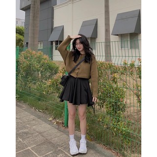 Áo croptop len sóng ( có sẵn )