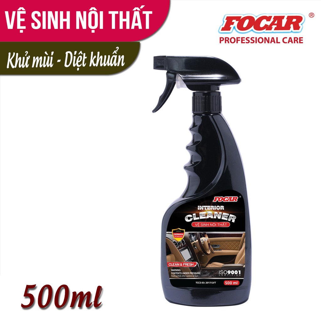 Dung dịch vệ sinh nội thất Focar Interior Cleaner 500 ml