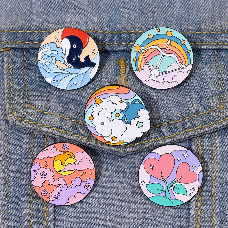 Huy hiệu cài áo QIHE JEWELRY hình mũi tên tình bạn sáng tạo