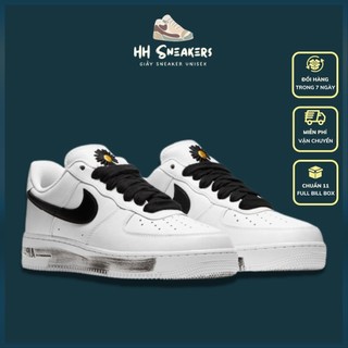 Giày thể thao sneaker AF1 trắng hoa cúc nam nữ - Giày AF1 Air Force 1 hoa cúc đế sơn nam nữ Full Box