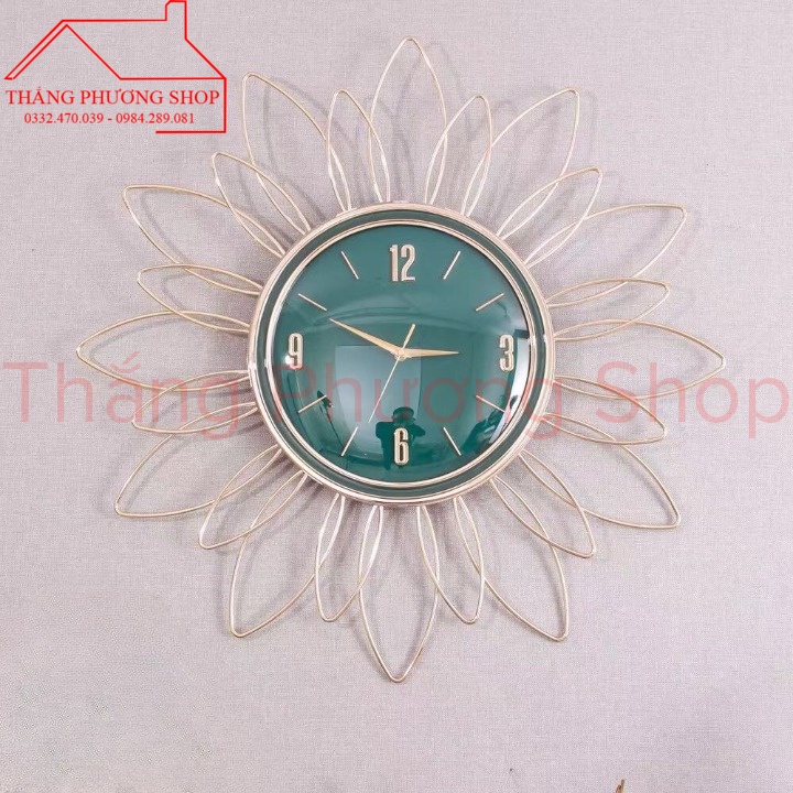 Đồng Hồ Treo Tường Trang Trí Hình Bông Hoa TP-107 (Hàng Cao Cấp)