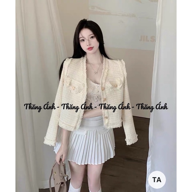 Áo dạ tweet cỏ v