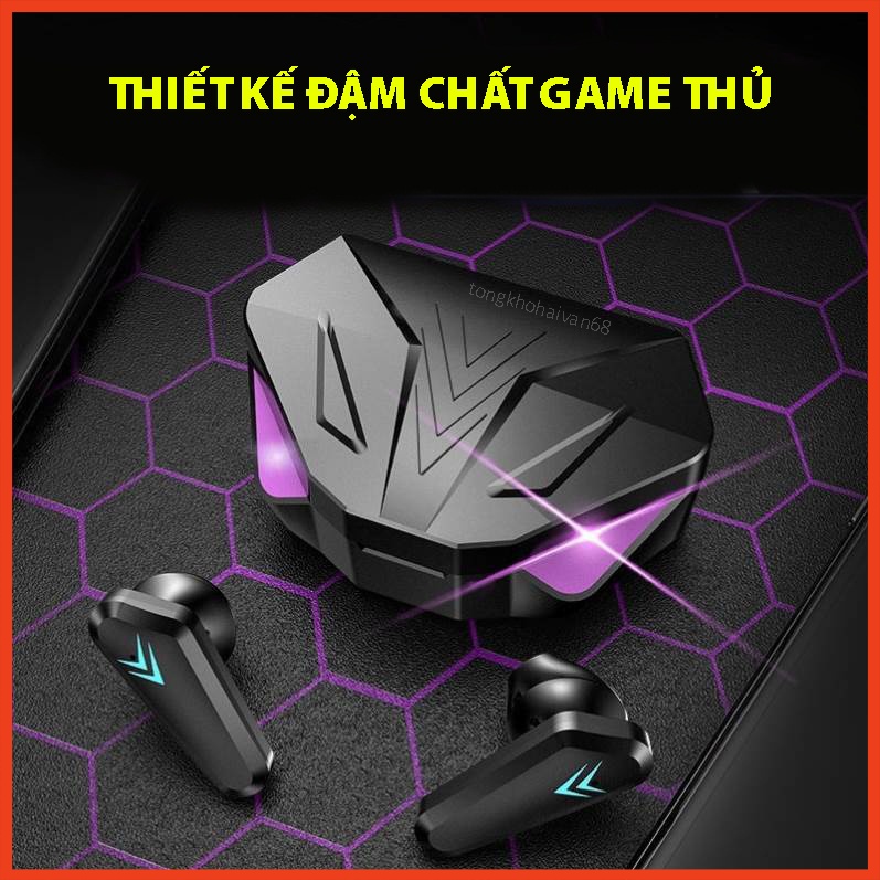 Tai Nghe Bluetooth không dây Gaming X15,Tai Nghe TWS Gaming x15 Bluetooth 5.0 Có Mic Độ Trễ Cực Thấp Bảo Hành 12 Tháng