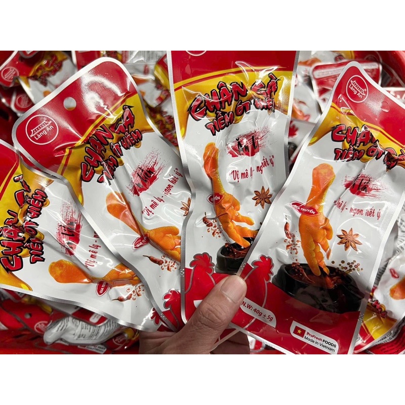 Chân Gà ủ muối hoa tiêu, chân gà tiềm ớt hiểm, chân gà rút xương