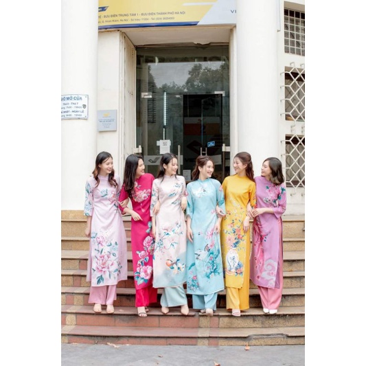 @ áo dài tơ hàn 4 tà đẹp mềm mịn xuông vải hàng thiết kêt cao cấp đẹp giá rẻ