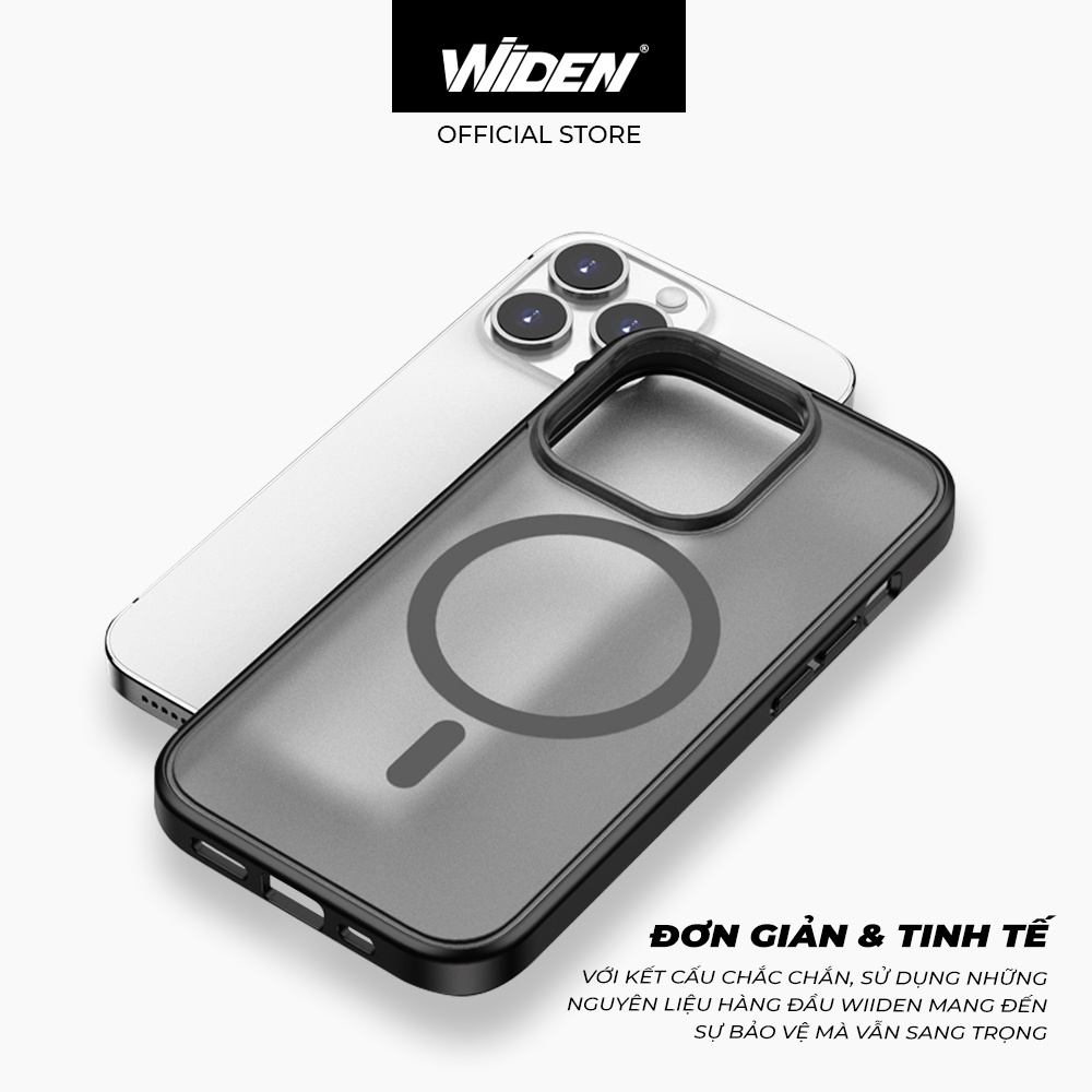 Ốp lưng chống sốc & Magsafe Wiiden - Alpha 1.0 [ Cho iPhone 12-14]