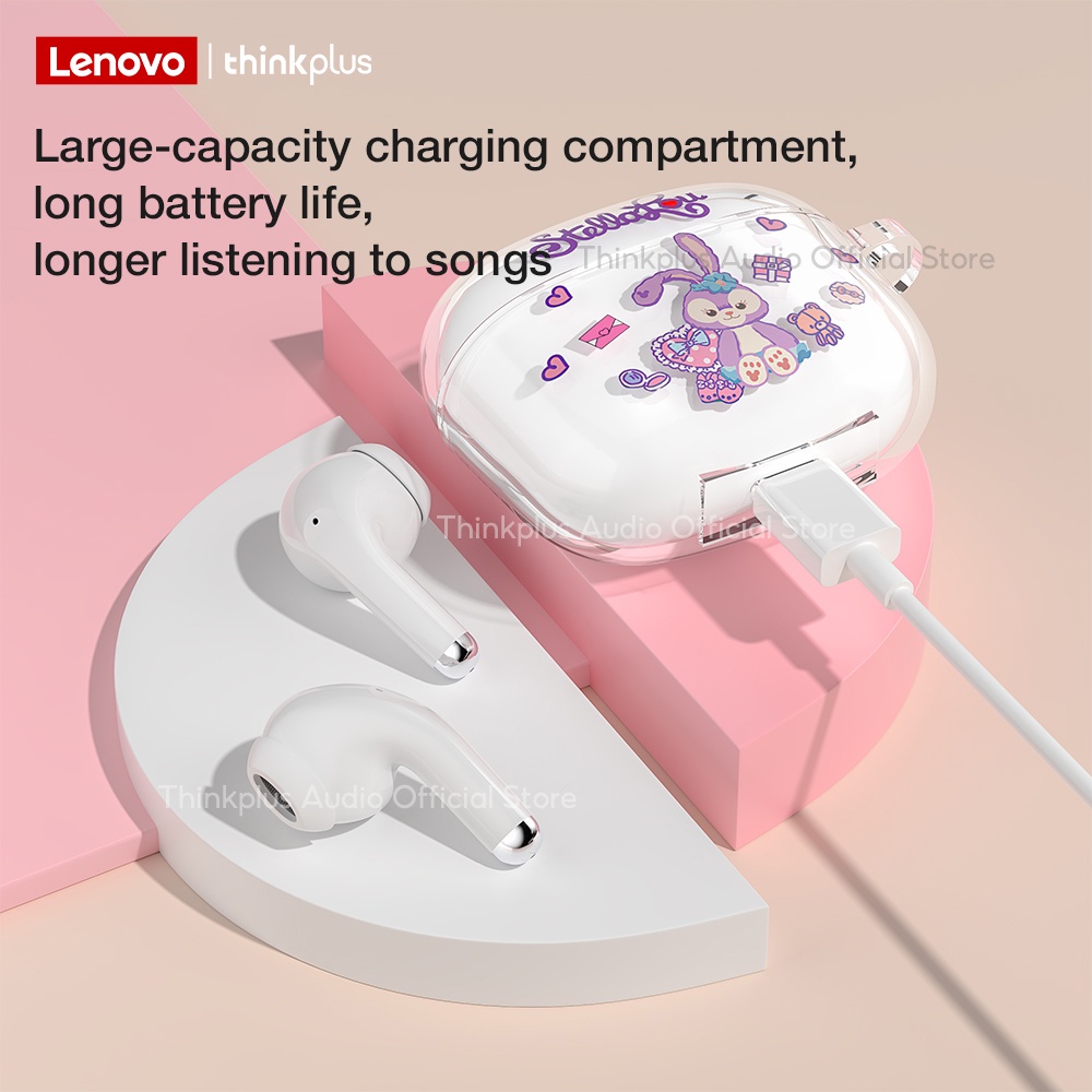 Tai nghe Bluetooth Lenovo LP40 Pro TWS Tai nghe không dây dễ thương có micrô