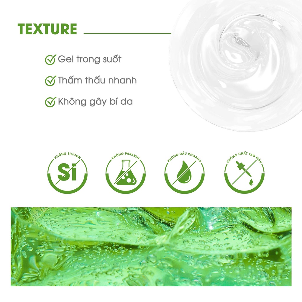 Gel Dưỡng Nha Đam Chăm Sóc Da Và Tóc Toàn Diện Aloe Vera 99% Soothing Gel 300ml