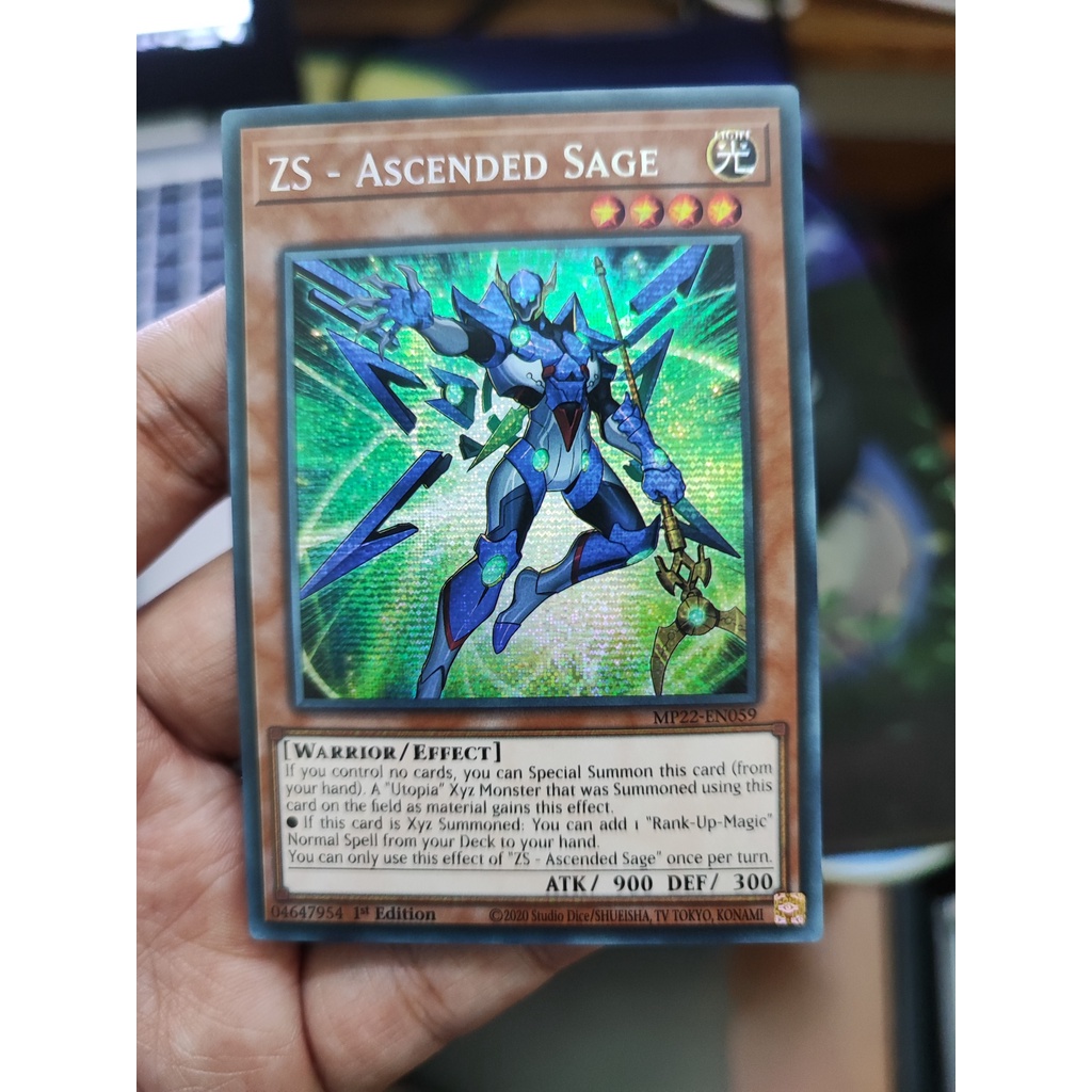 1 lá thẻ bài ZS - Ascended Sage - MP22-EN059 - Prismatic Secret Rare 1st Edition