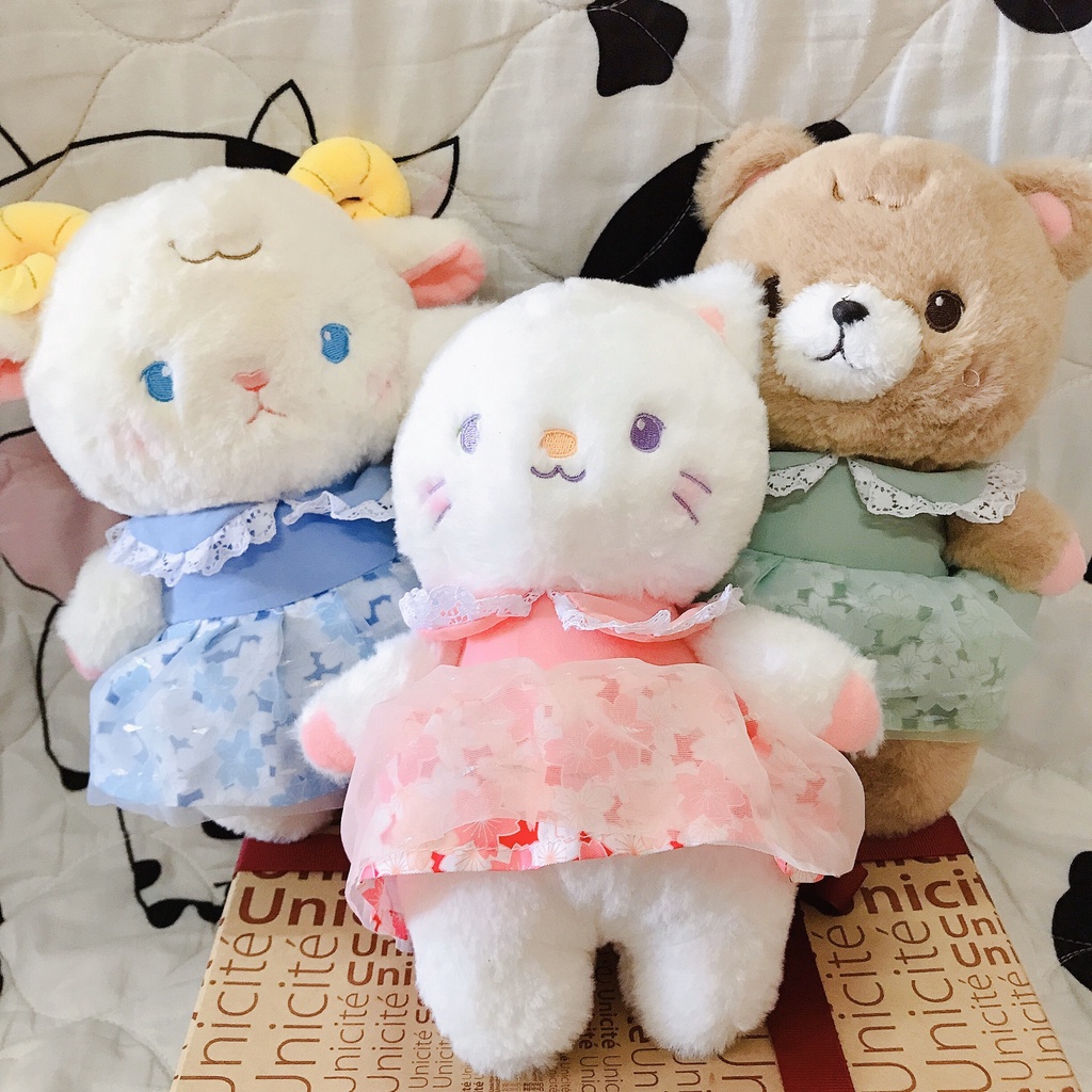 Gấu Bông Mèo / Cừu/ Gấu Nâu Lông Xù Siu Đáng iu Ảnh Thật Shop Chụp 25cm Cực Xịn - Ảnh Thật Shop Chụp