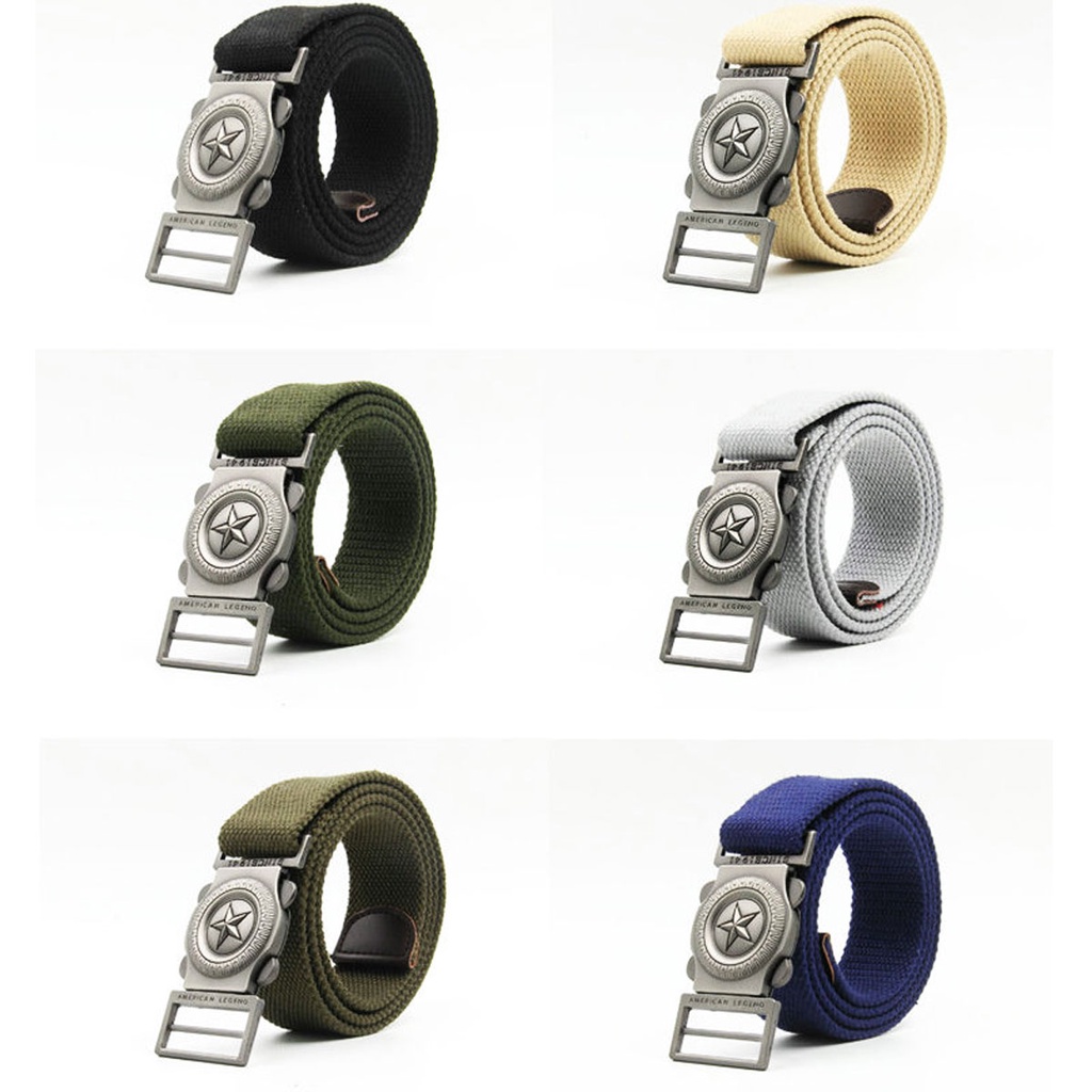 Thắt Lưng Nam Vải Bố,Dây Nịt Nam Vải Dù Khóa Chống Ghỉ Siêu Bền Thời Trang Phượt