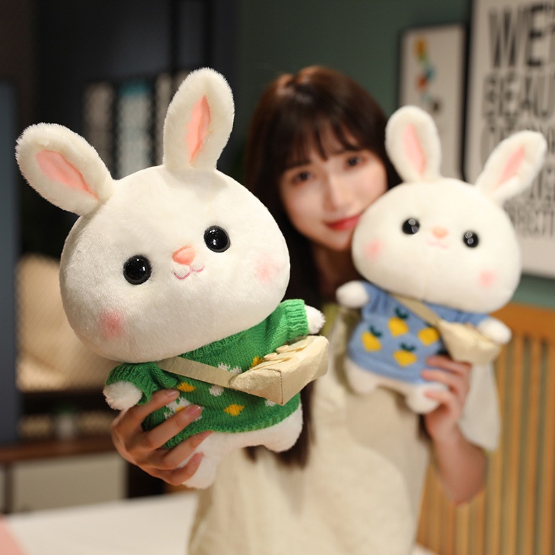 Thú Nhồi Bông Hình Thỏ 30CM Xinh Xắn Đáng Yêu