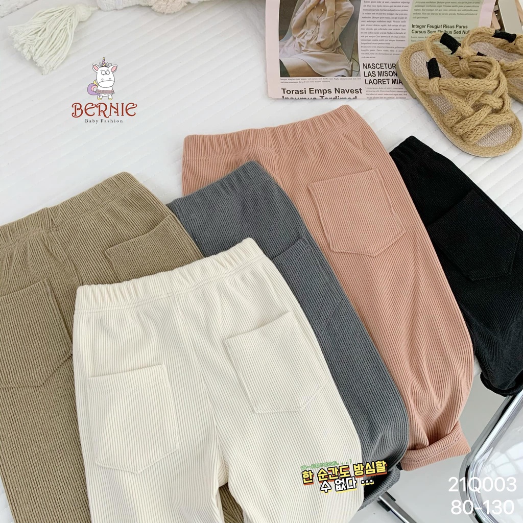 Quần dài nhung tăm cao cấp Bernie cho bé