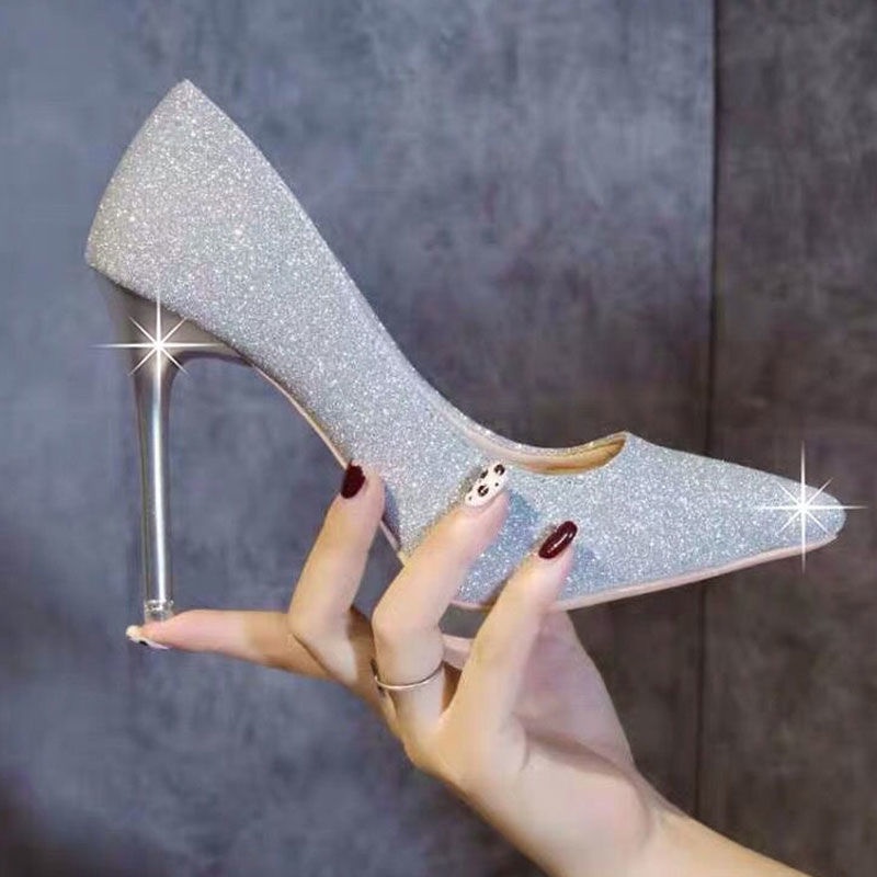 Giày Cao Gót Size Lớn 41-43 40-42 33-34 Thời Trang Dành Cho Cô Dâu