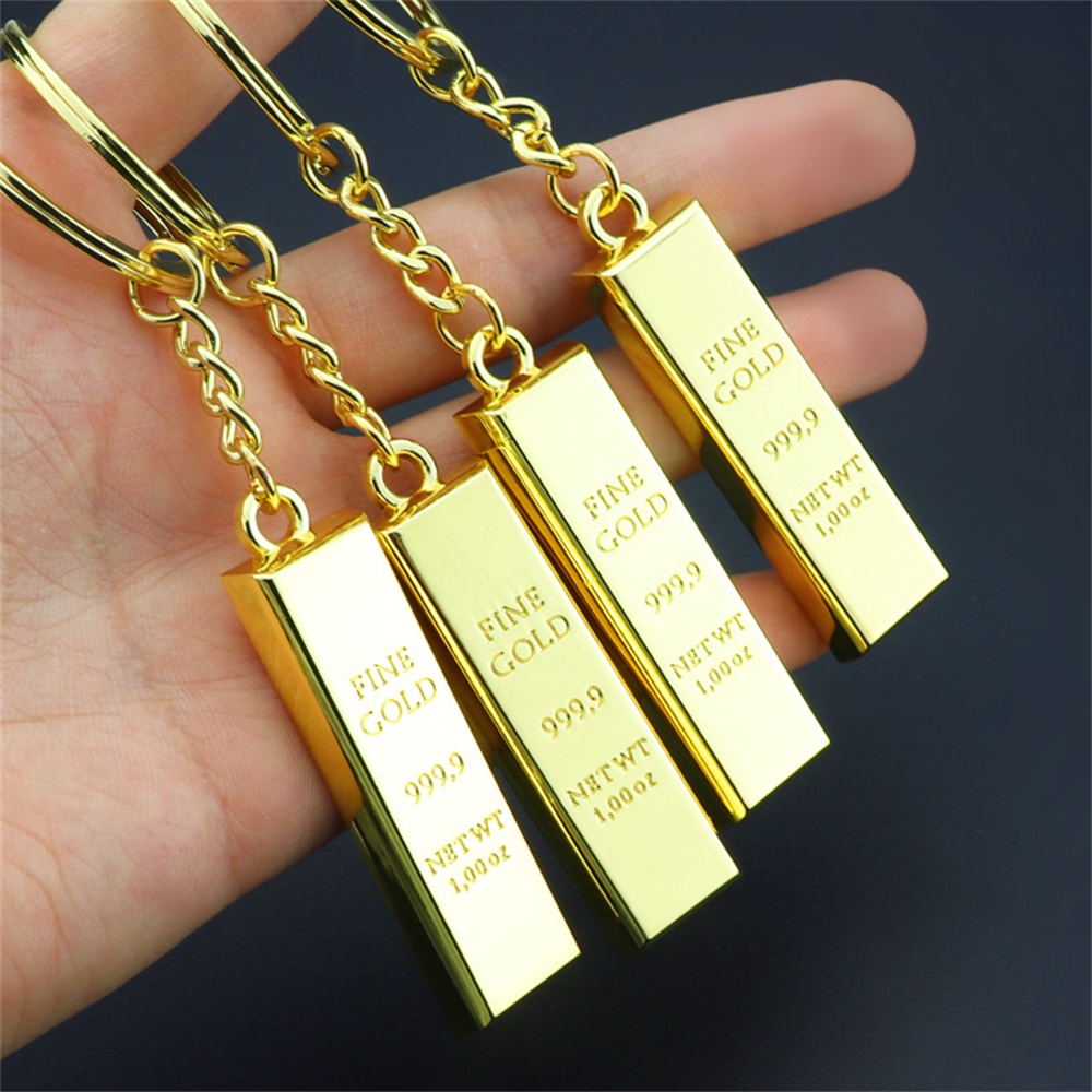 Móc Khóa Kim Loại Mạ Vàng Sáng Tạo Vui Nhộn Sang Trọng Cho Nam