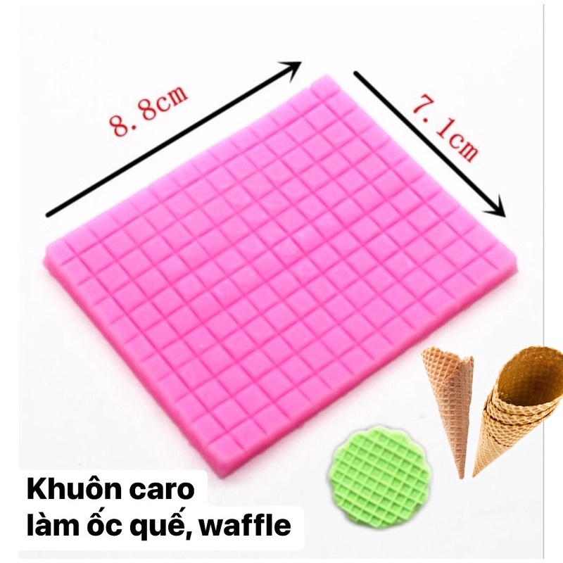 Khuôn silicone làm bánh đất sét mini, khuôn cupcake ốc quế