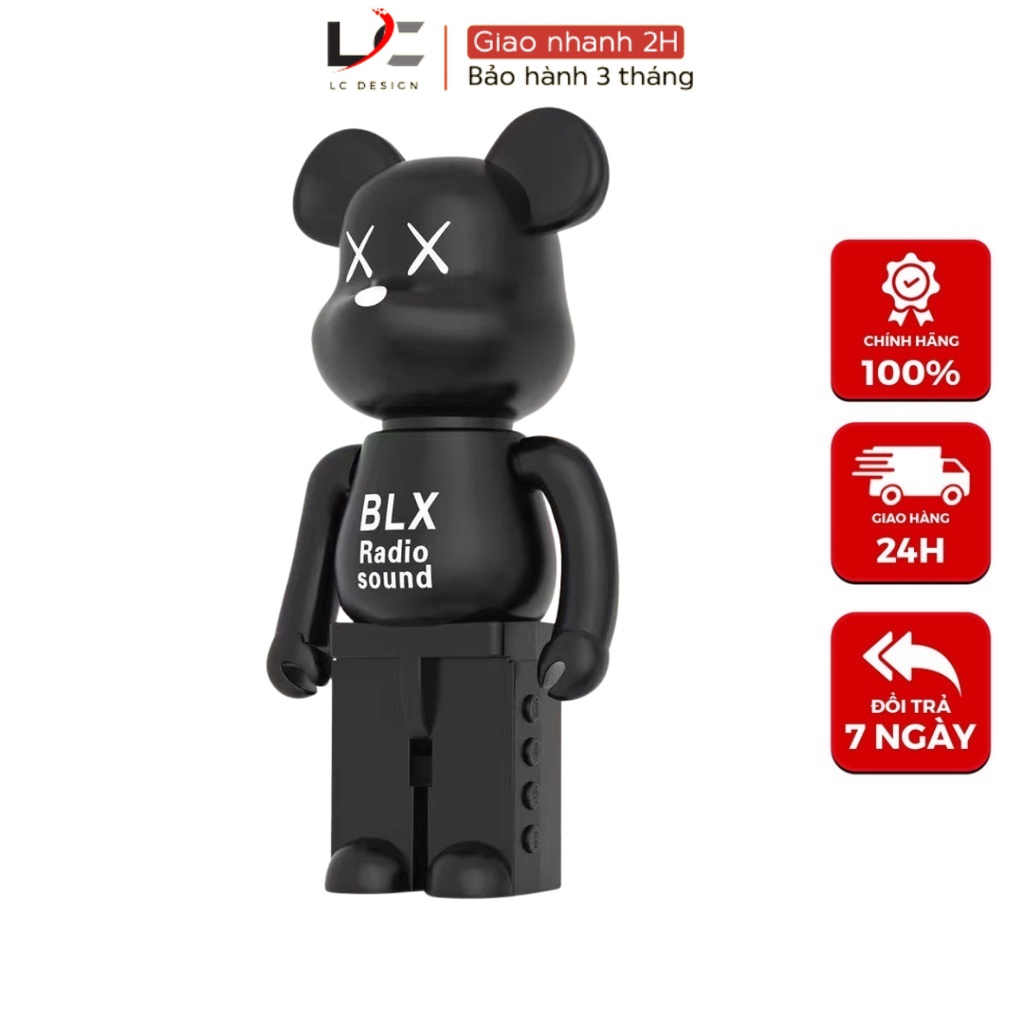 Loa Bluetooth Không Dây Bearbrick M9 Mini Để Bàn Trang Trí Sang trọng - Âm Thanh Stereo To Trầm Âm- LC DESIGN