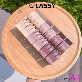 Kẹp càng cua LASSY kẹp tóc càng cua màu socola cao cấp thiết kế kiểu dáng bầu tròn