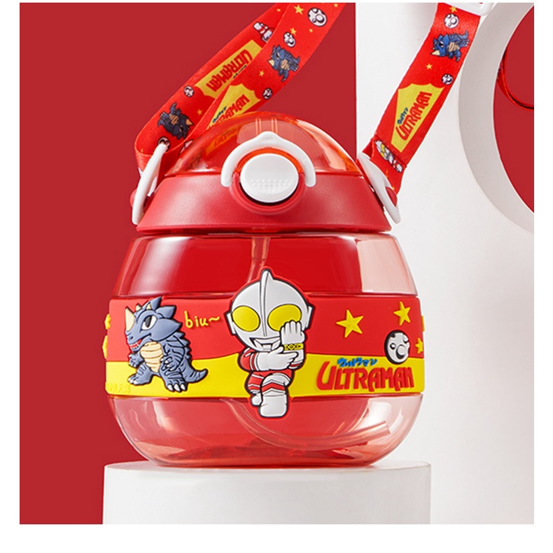 (Hàng Đẹp) Bình Nước nhựa tritant hình quả trứng, DISNEY Kèm Ống Hút silicon, thiết kế độc đáo, sinh động.an toàn.