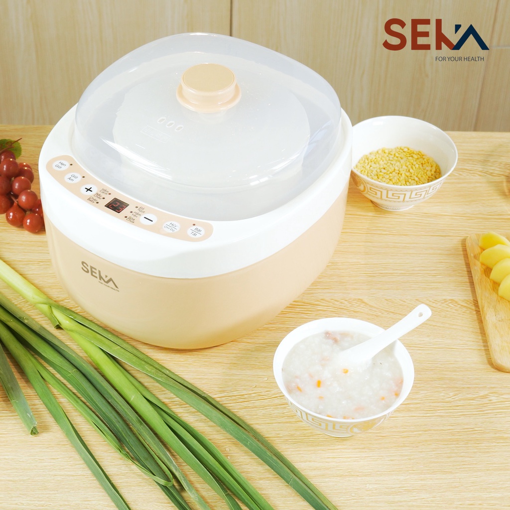 Nồi nấu cháo chậm - bé ăn dặm, nấu canh, hầm, hấp cách thủy