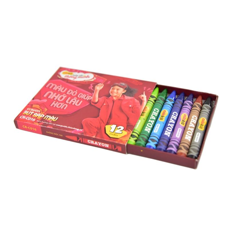 Hộp 12 bút sáp màu Thiên Long