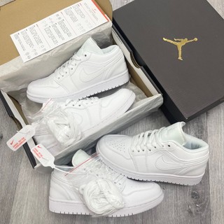 GIÀY JD1 TRẮNG FULL LOW DA THẬT LAI AU [ FREESHIP + BOX ]