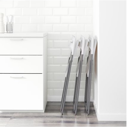 GHẾ GẤP NISSE IKEA - TRẮNG