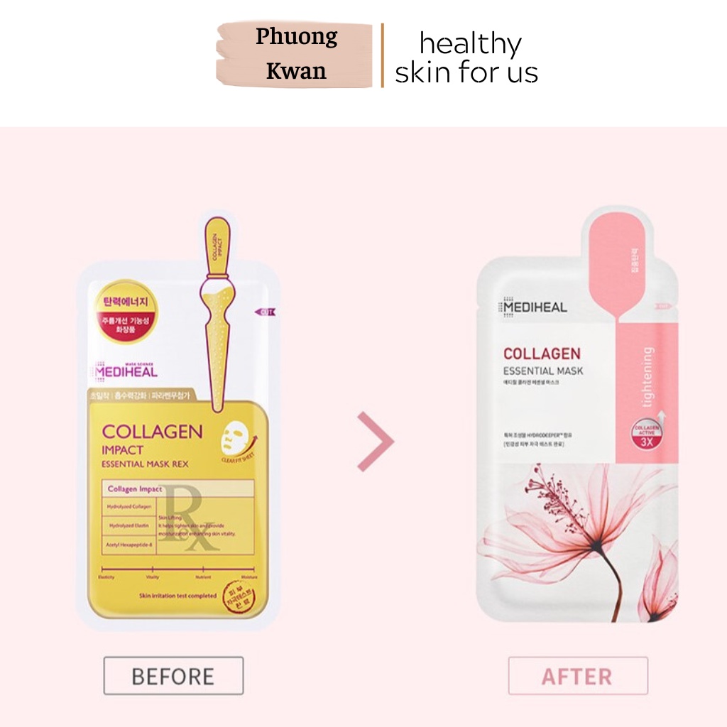 Mặt Nạ Miếng Dưỡng Da Mediheal Essential Mask Ex 24ml new ver