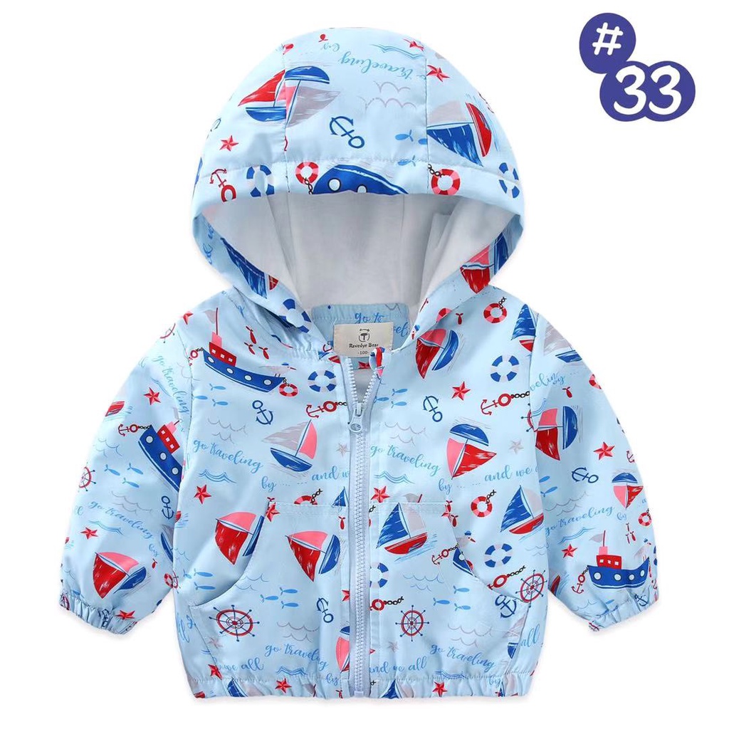 Áo khoác gió bé trai Karlomico 6-36 tháng 6 màu