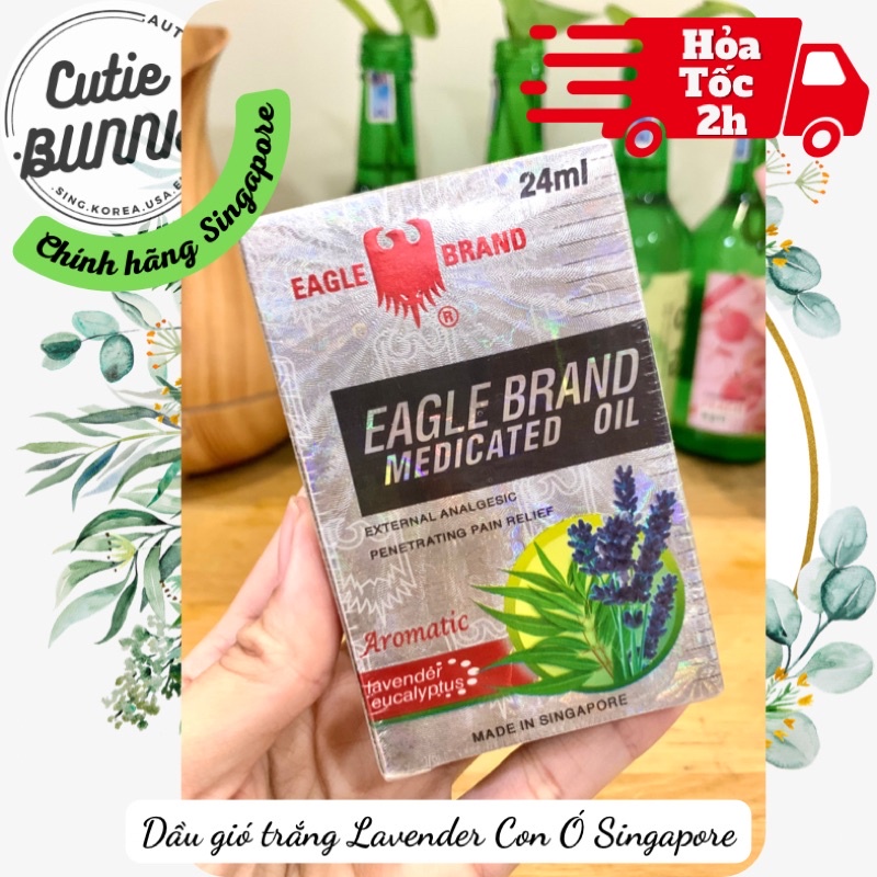 Dầu gió trắng Singapore Lavender  date 2027 / Dầu gió Oải hương tím / Hàng nội địa Singapore