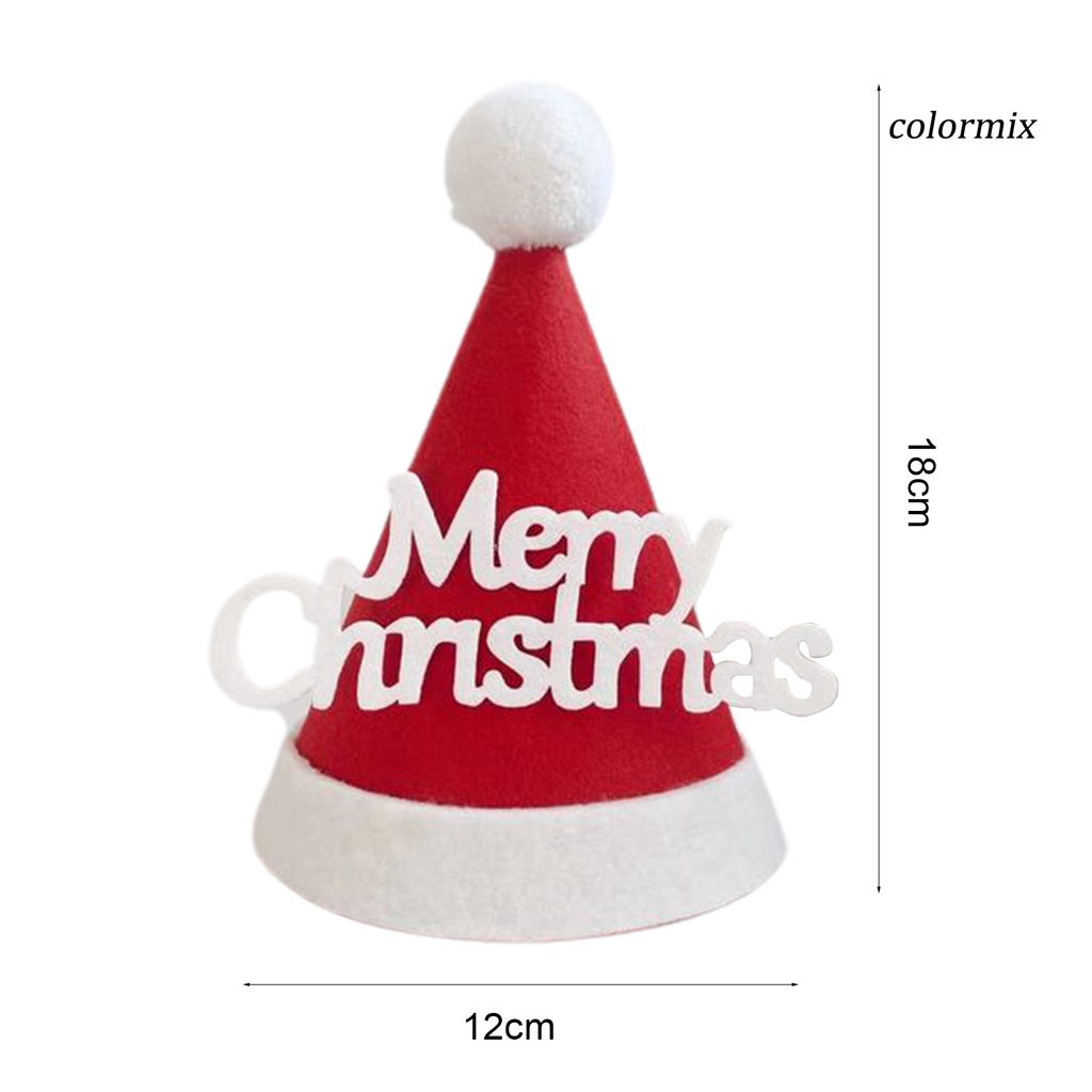 Cjr Mũ Giáng Sinh Tinh Tế Bằng Vải Không Dệt Trang Trí Cây Thông Noel Cho Trẻ Em