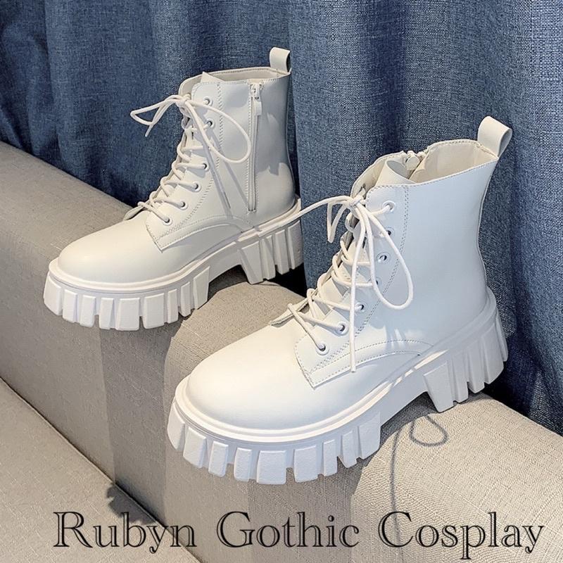 🍁 Giày Boots Chiến Binh Khoá Kéo Đế Răng Cưa A39