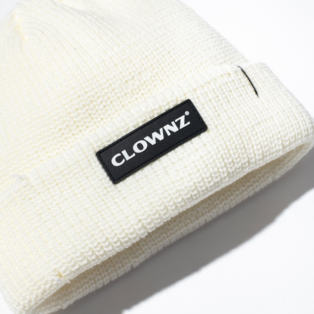 Mũ len, nón trùm đầu local brand Clownz Short Beanies nam nữ ba màu gấp nếp