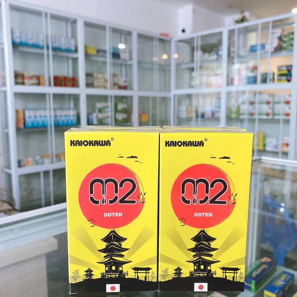 Bao cao su cao cấp Kaiokawa siêu mỏng 0.02, gân gai, kéo dài thời gian công nghệ Nhật Bản, hộp 10 chiếc